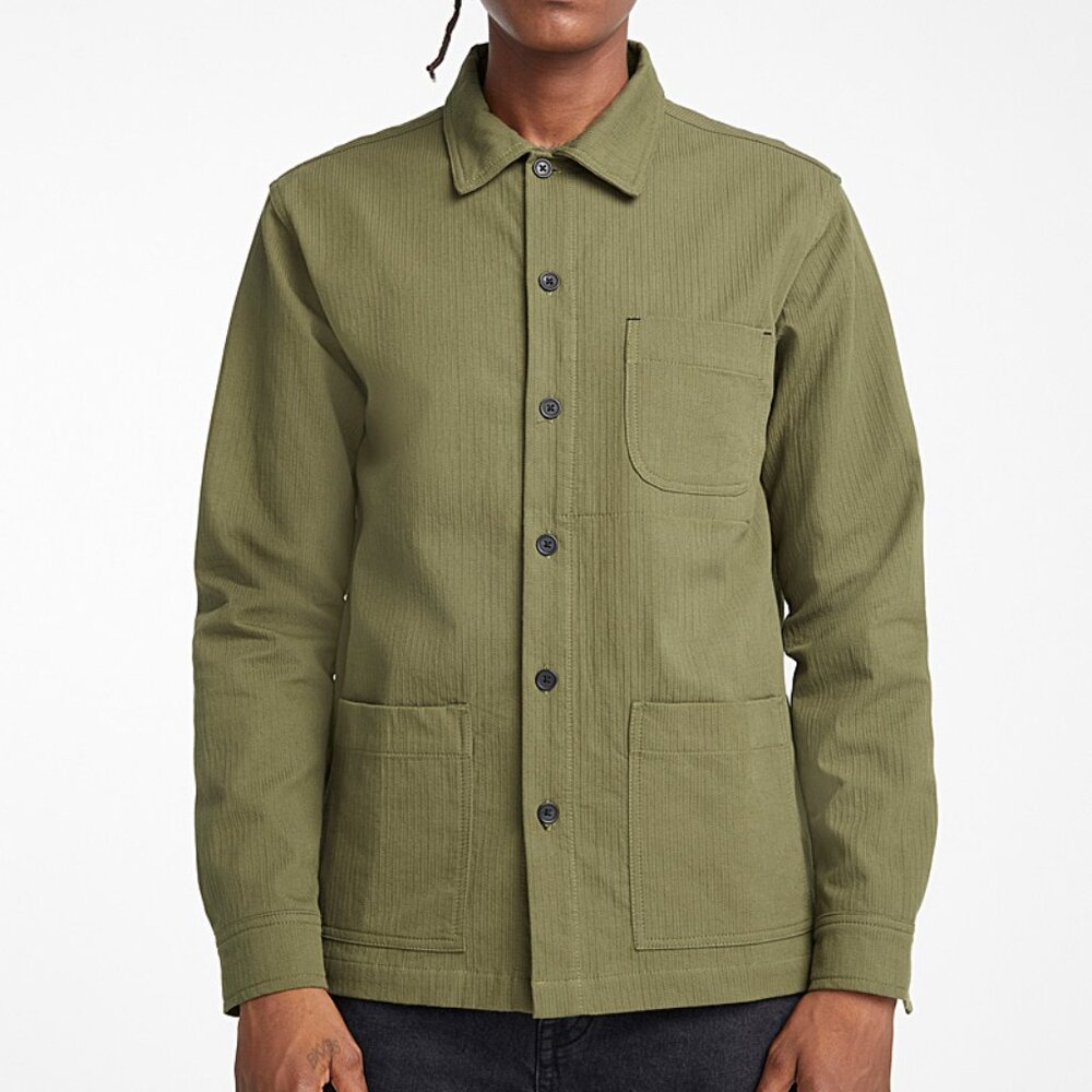 BNWT AW19 NEUW TOPSTITCHED MILITARY SHIRT S